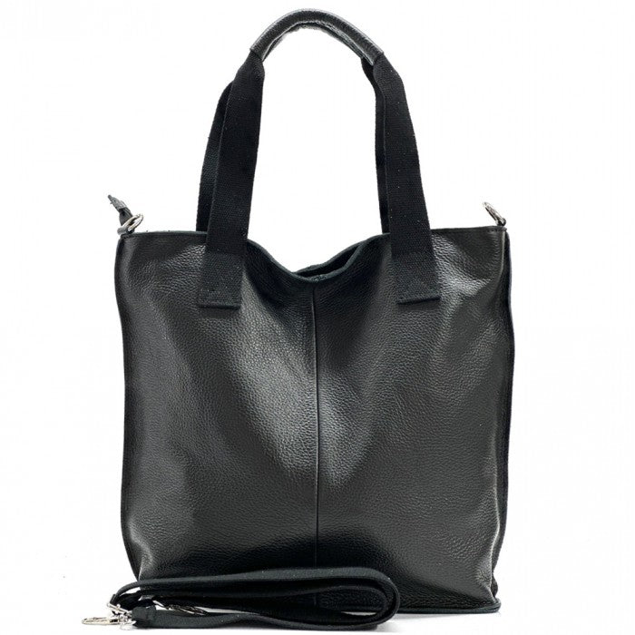 Zelina Italian Genuine Leather Tote Bag