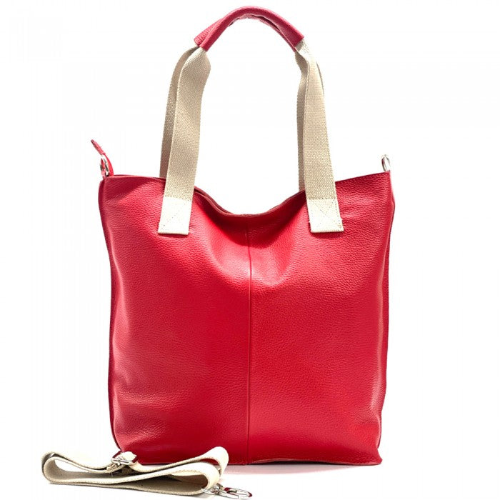 Zelina Italian Genuine Leather Tote Bag