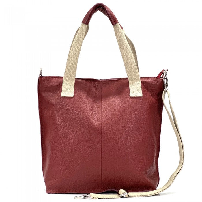 Zelina Italian Genuine Leather Tote Bag